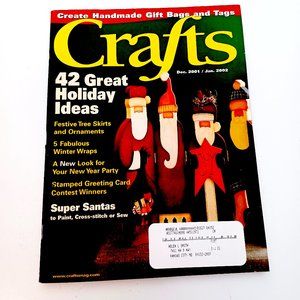 Crafts Magazine Dec. 2001 Jan. 2002 Various Craft Projects 124 Pages Primedia